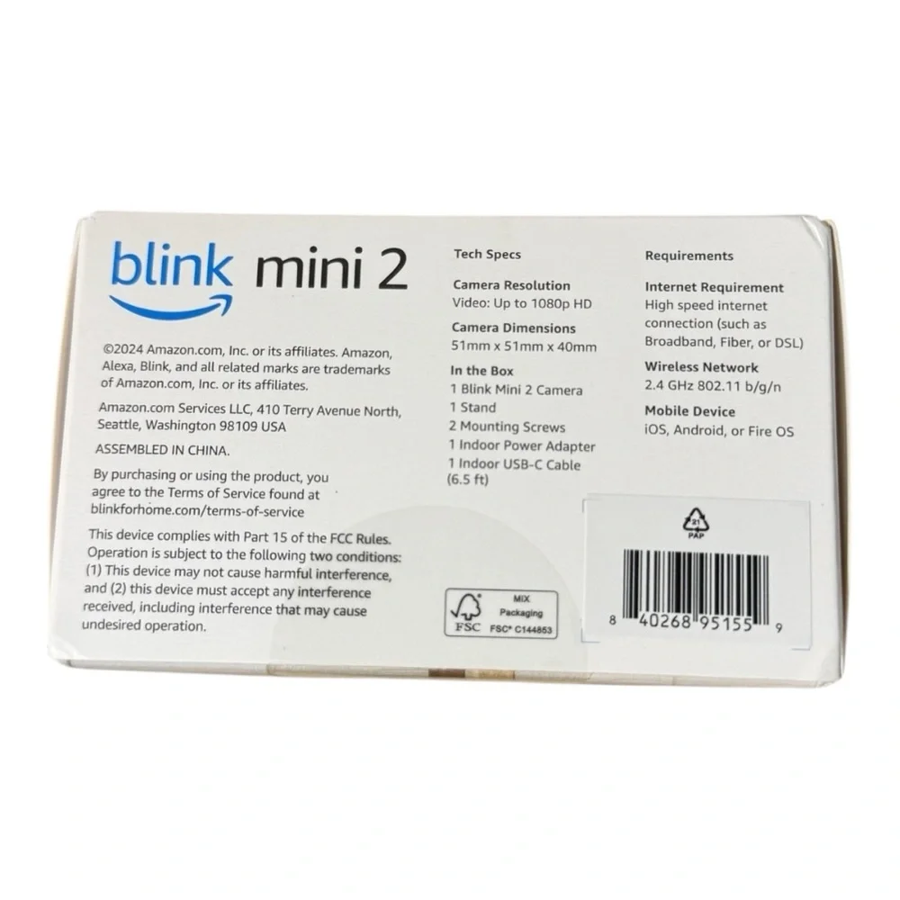 NEW Blink Mini 2 Camera - Picture 3 of 5